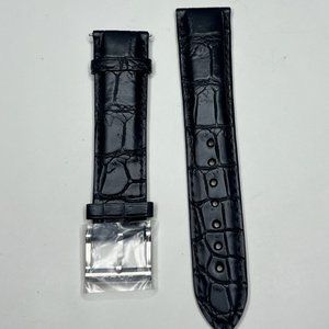 NEW BALL Watch Co. Trainmaster 20mm Black Crocodile Replacement Strap Watch Band